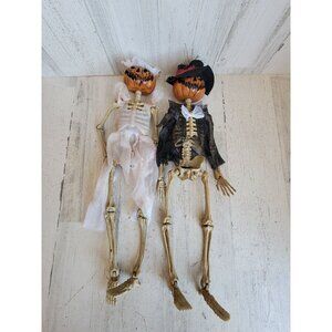 Skeleton‎ pumpkin hanging Jack O'Lantern Halloween home decor set